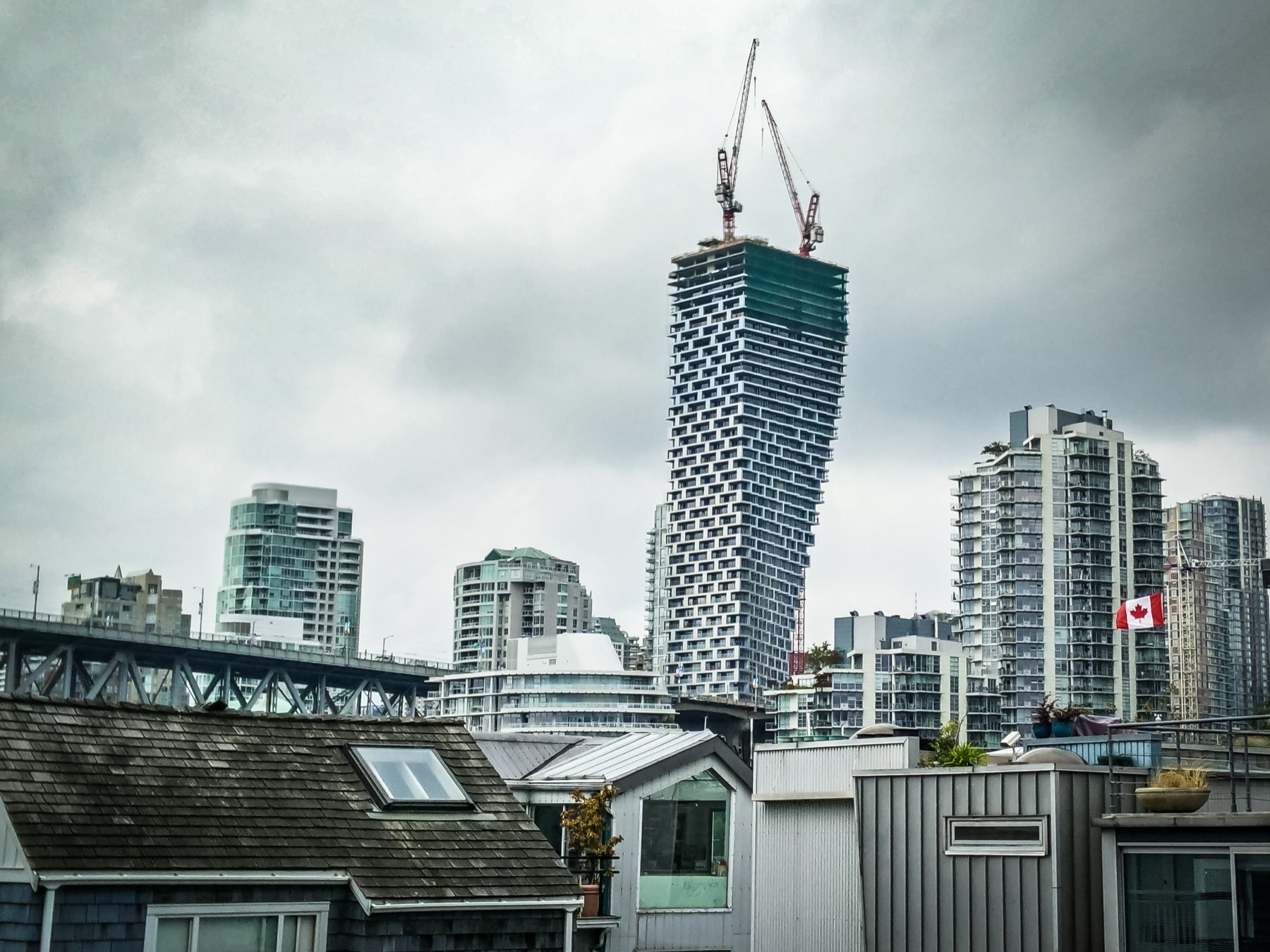 Vancouver House tower under construction